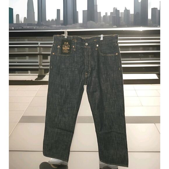 NWT! Red Tornado Men's Jeans Loose Fit Straight Leg Selvedge Jean Denim Sz 38 - Picture 1 of 10